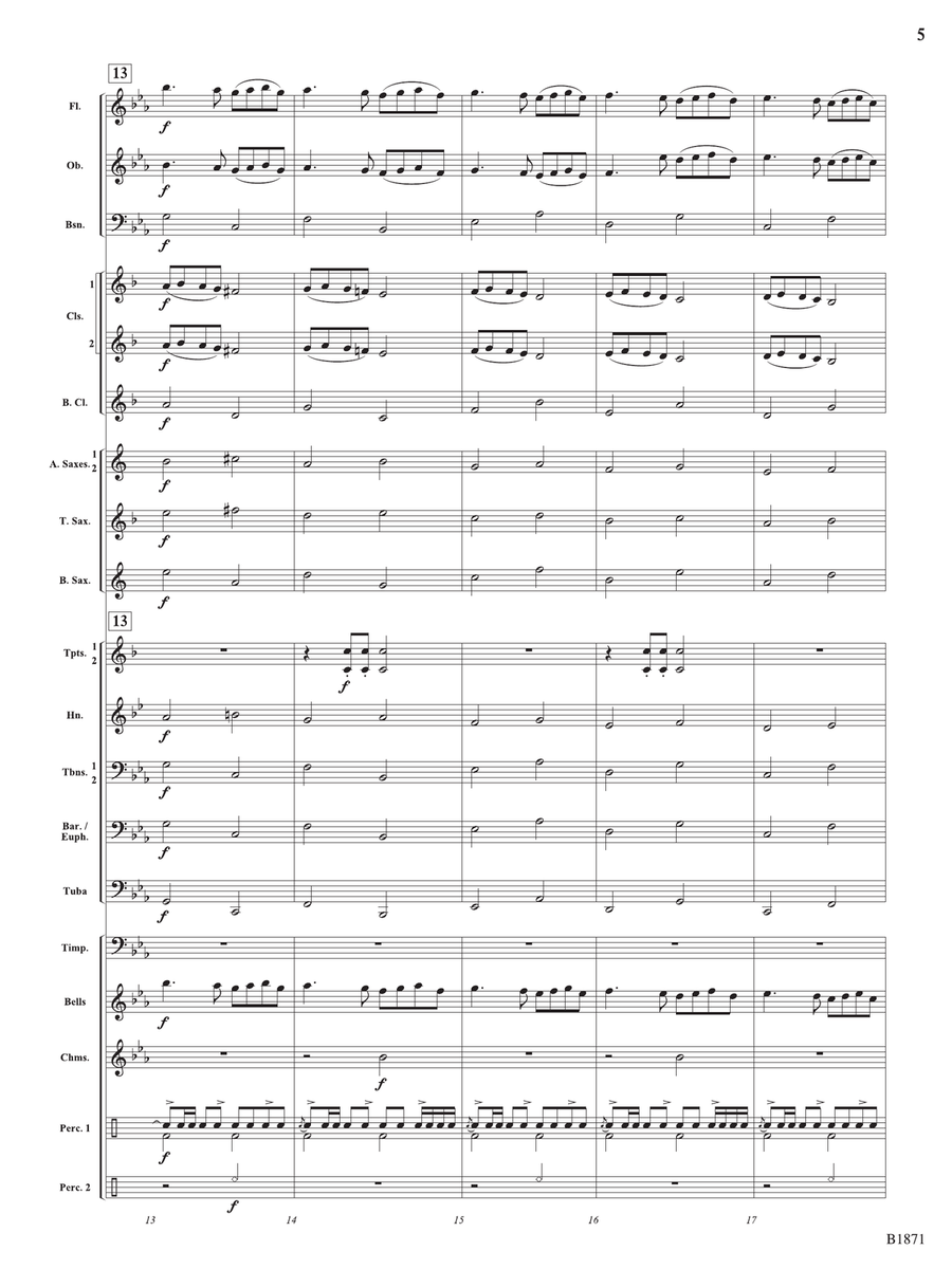 A Bellistic Christmas: Score Concert Band scores gallery preview page 5