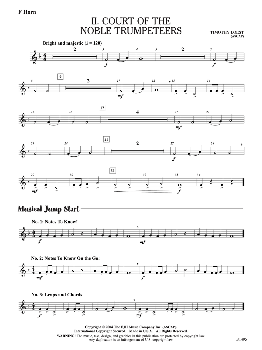 Curtain Up! (Complete Concert Starter Series Vol. 1): F Horn Horn scores gallery preview page 2