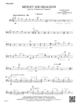 Menuet and Rigaudon: Violoncello