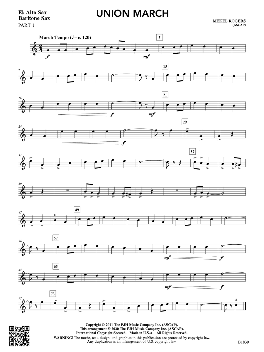 Union March: Part 1 - E-flat Instruments String Orchestra scores gallery preview page 1