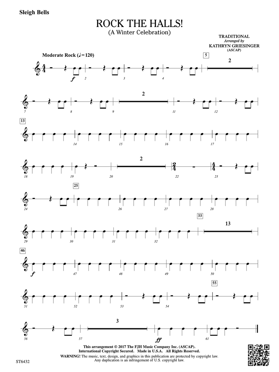 Rock The Halls!: Sleigh Bells Part scores gallery preview page 1
