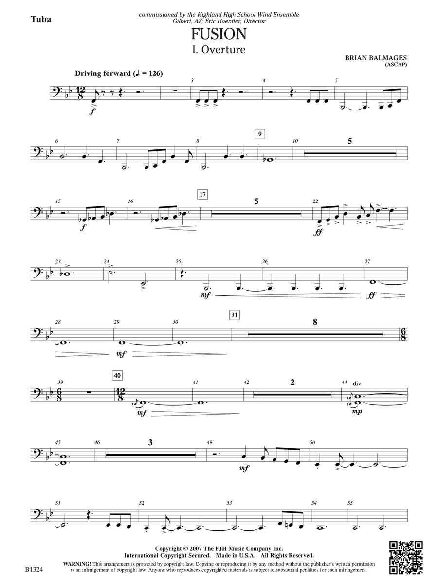 Fusion: Tuba Fusion: Tuba Tuba scores gallery preview page 1
