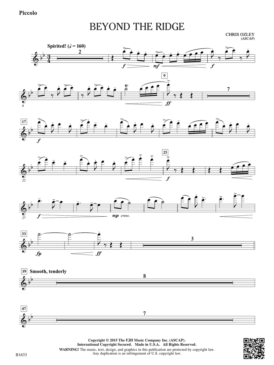 Beyond the Ridge: Piccolo Piccolo scores gallery preview page 1