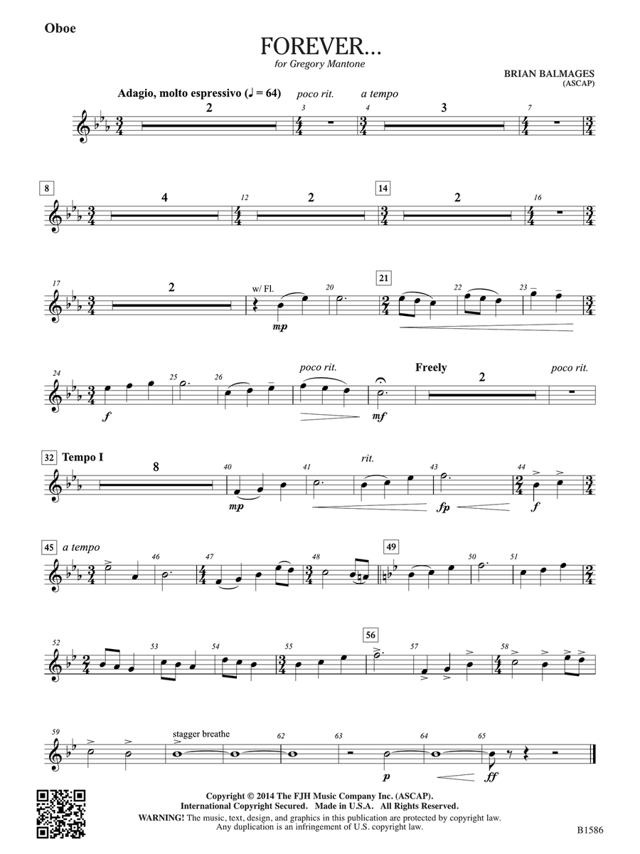 Forever...: Oboe Forever...: Oboe Oboe scores gallery preview page 1