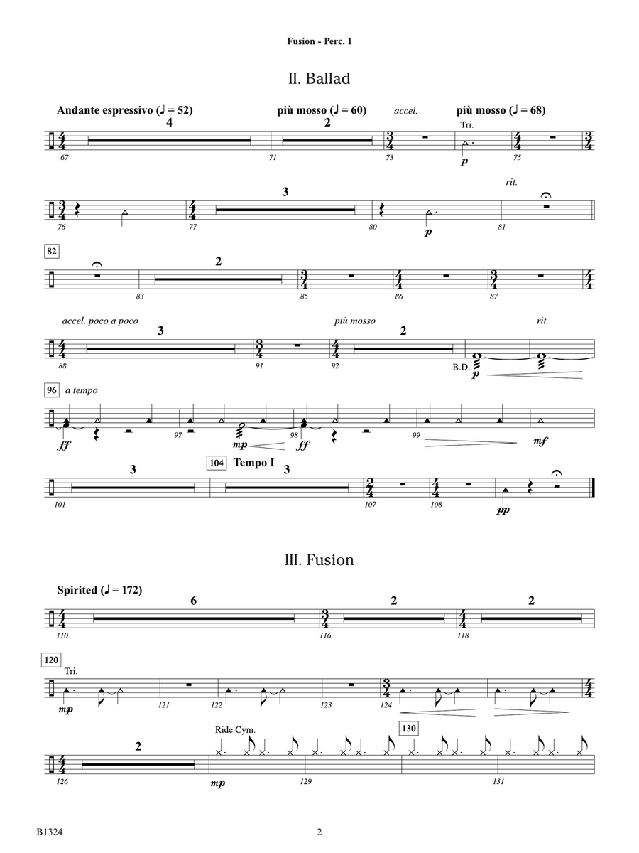 Fusion: Percussion 1 Fusion: Percussion 1 Percussion scores gallery preview page 2
