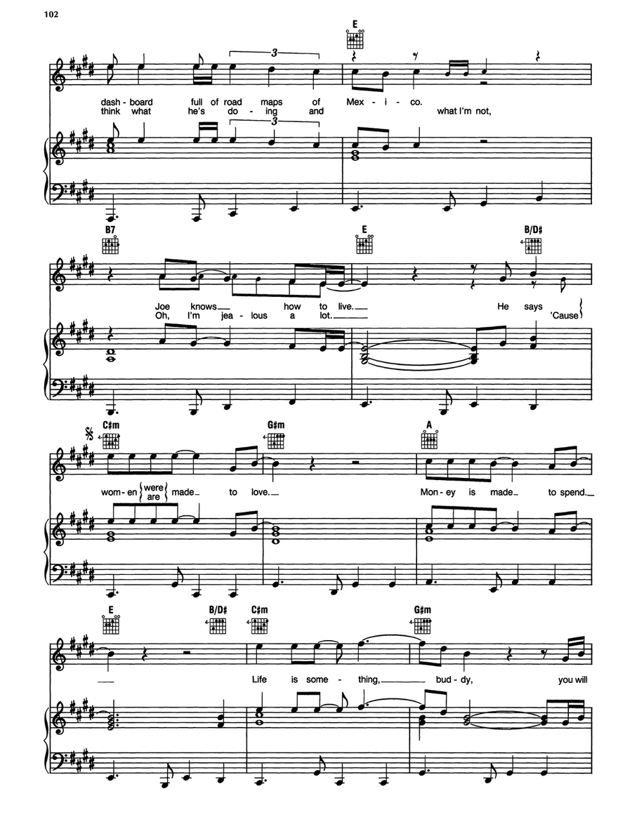 Joe Knows How To Live Joe Knows How To Live Piano, Vocal, Guitar scores gallery preview page 3