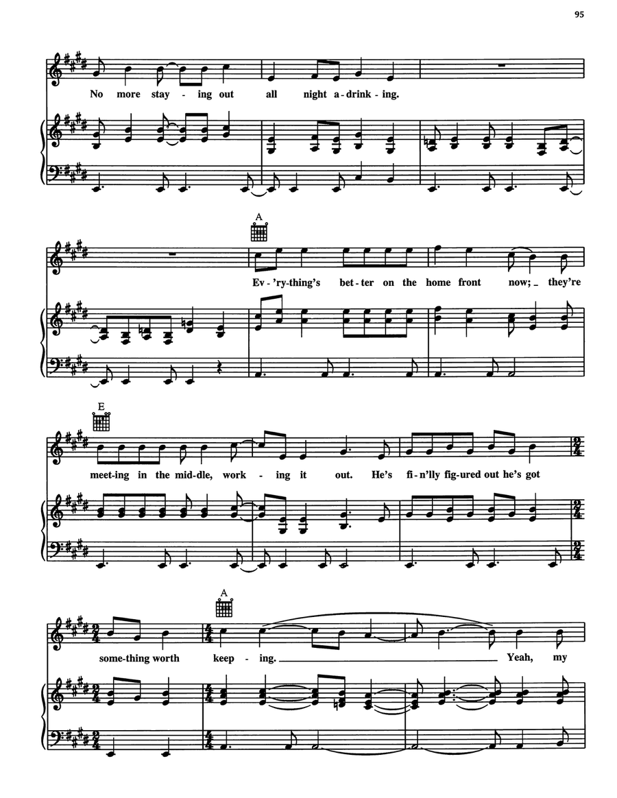 Daddy's Come Around Daddy's Come Around Piano, Vocal, Guitar scores gallery preview page 2