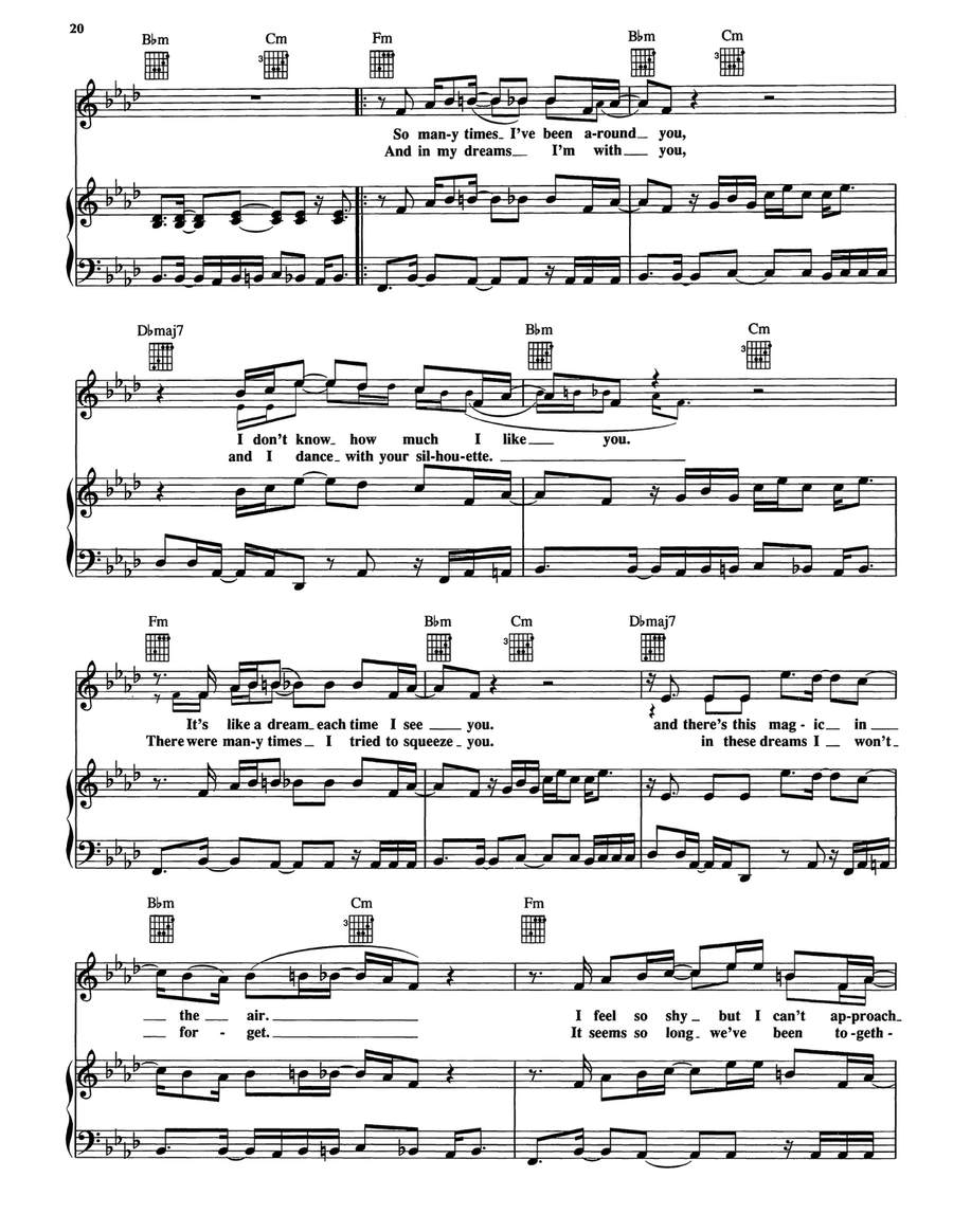 C'mon And Get My Love (feat. Cathy Dennis) Piano, Vocal, Guitar scores gallery preview page 2