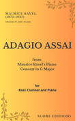 Adagio Assai – Ravel for Bass Clarinet and Piano