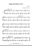 Happy Birthday to You – Piano Solo (B, C, & D major)