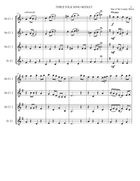 THREE FOLK SONG MEDLEY Clarinet Quartet scores gallery preview page 4