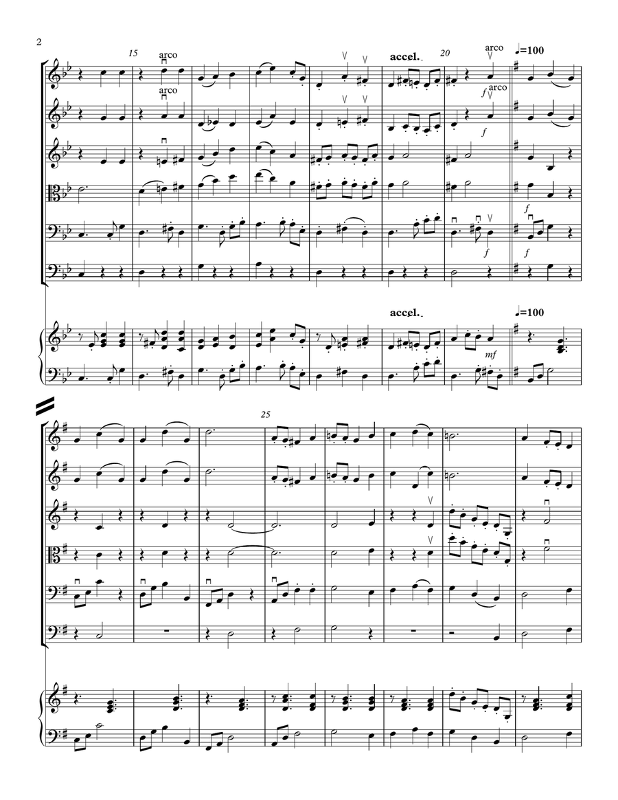 THE MISCHIEVOUS MOP FOR STRING ORCHESTRA Chamber Music scores gallery preview page 3