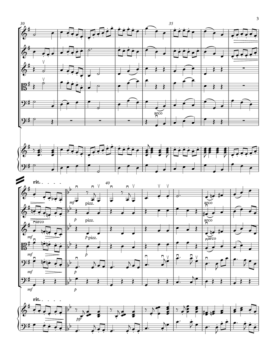 THE MISCHIEVOUS MOP FOR STRING ORCHESTRA Chamber Music scores gallery preview page 4