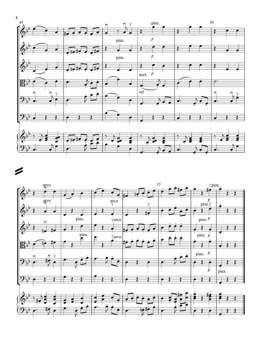 THE MISCHIEVOUS MOP FOR STRING ORCHESTRA Chamber Music scores gallery preview page 5
