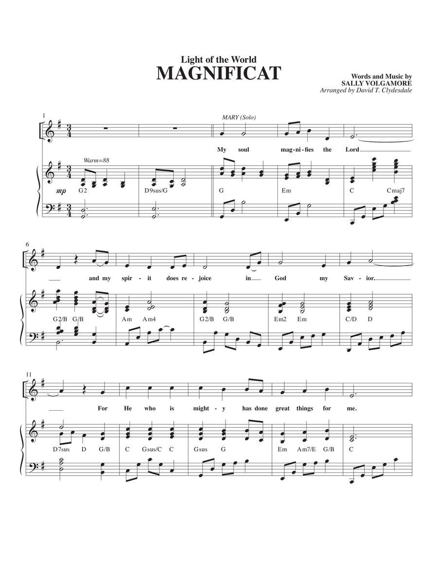 Magnificat Magnificat 4-Part scores gallery preview page 1