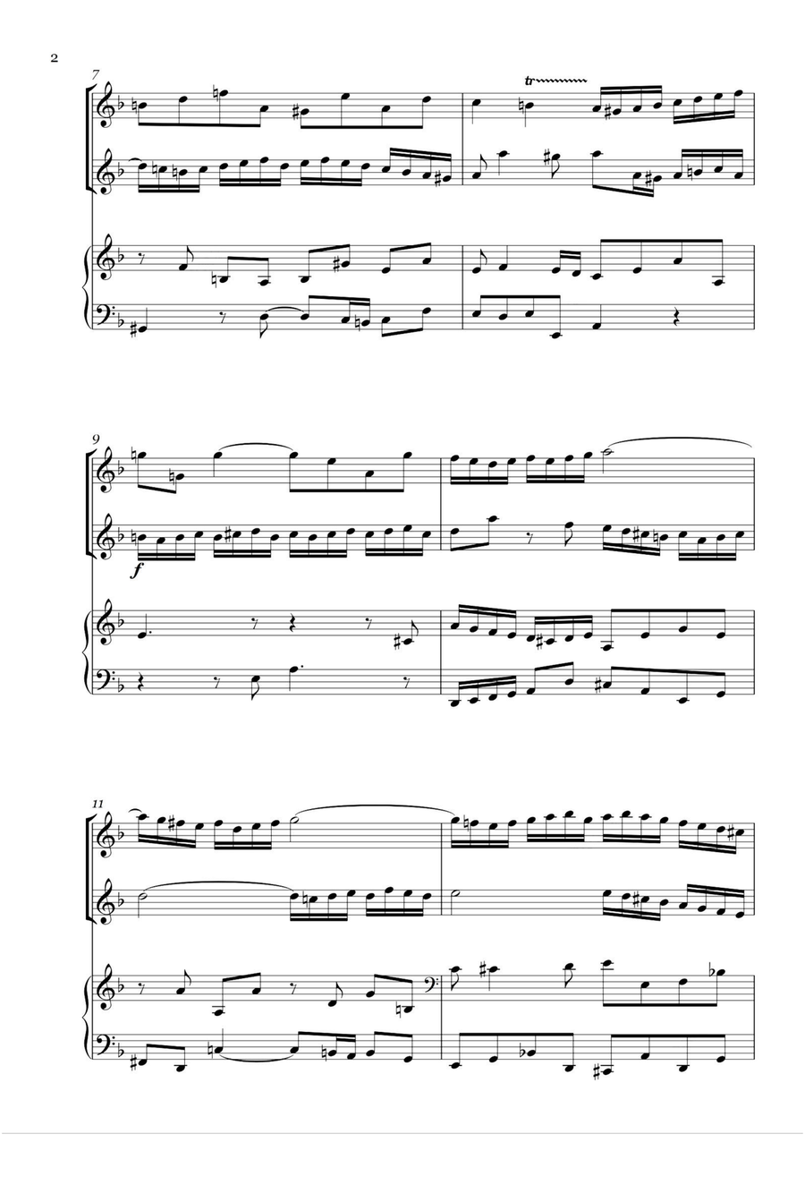 Concerto for 2 Violins in D minor, BWV 1043 - Johann Sebastian Bach String Duet scores gallery preview page 2