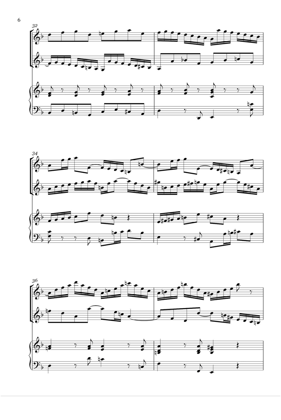 Concerto for 2 Violins in D minor, BWV 1043 - Johann Sebastian Bach String Duet scores gallery preview page 6