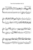 Two Part Inventions No.15 - Johann Sebastian Bach