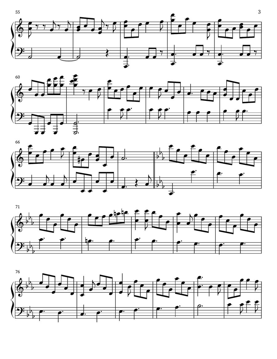God Rest Ye Merry Gentlemen Piano Solo scores gallery preview page 3