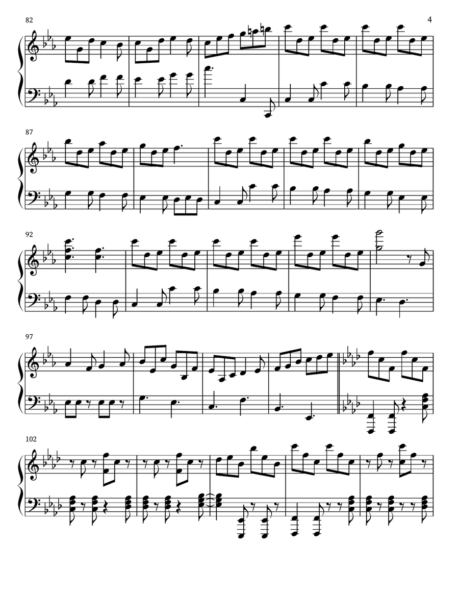 God Rest Ye Merry Gentlemen Piano Solo scores gallery preview page 4