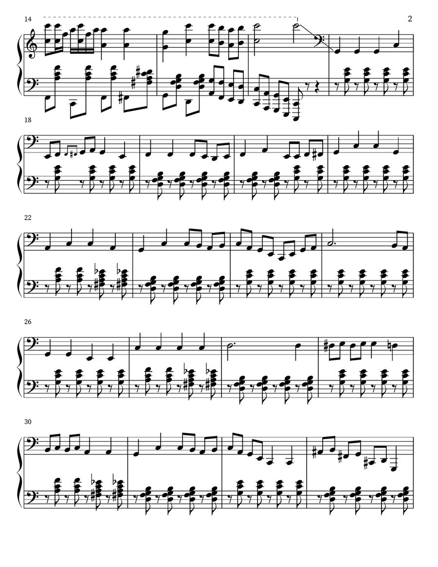 When We All Get To Heaven Piano Solo scores gallery preview page 2