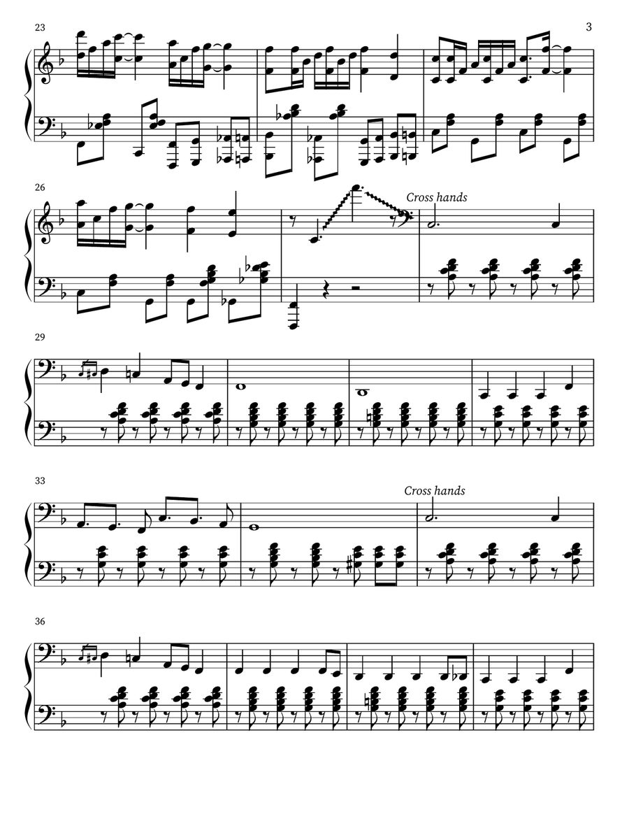 What a Friend We Have in Jesus Piano Solo scores gallery preview page 3