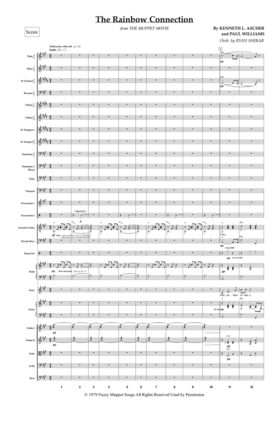 Rainbow Connection Rainbow Connection Full Orchestra scores gallery preview page 1