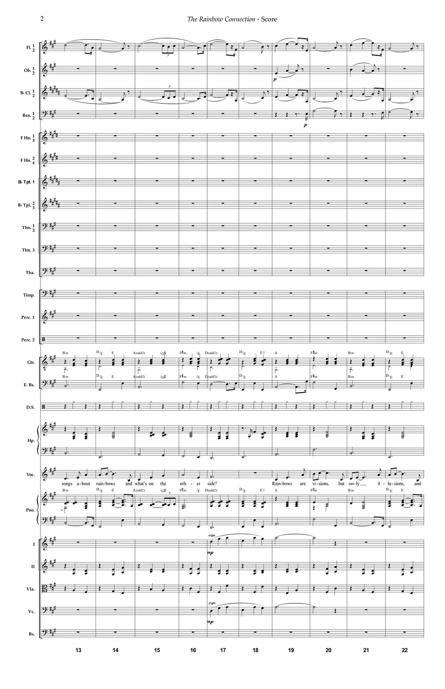 Rainbow Connection Rainbow Connection Full Orchestra scores gallery preview page 2