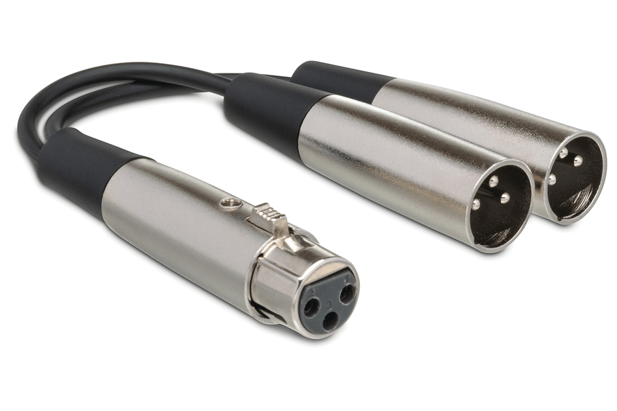 Y Cable, XLR3F to Dual XlR3M, 18 in. Instrument Cables scores gallery preview page 1