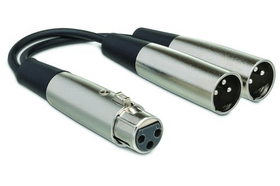 Y Cable, XLR3F to Dual XlR3M, 18 in. Instrument Cables scores gallery preview page 2