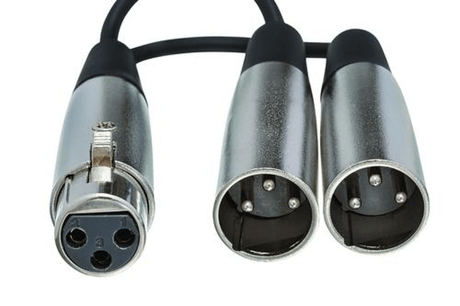 Y Cable, XLR3F to Dual XlR3M, 18 in. Instrument Cables scores gallery preview page 3