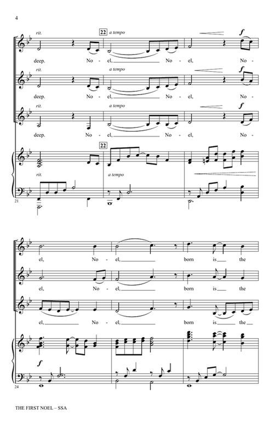 The First Noel The First Noel SSA scores gallery preview page 4