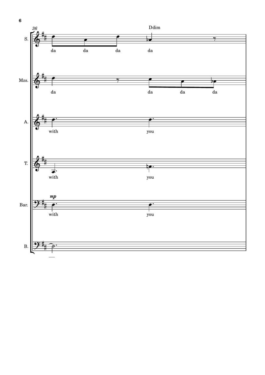 Can't Help Falling In Love 4-Part scores gallery preview page 6