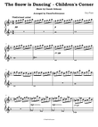 'The Snow is Dancing' from Children's Corner - Debussy (Easy Piano)