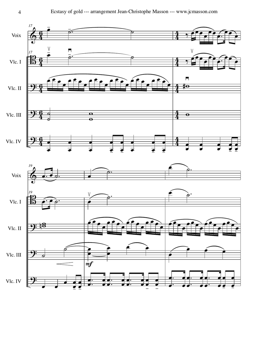 Ecstasy Of Gold Ecstasy Of Gold String Orchestra scores gallery preview page 4