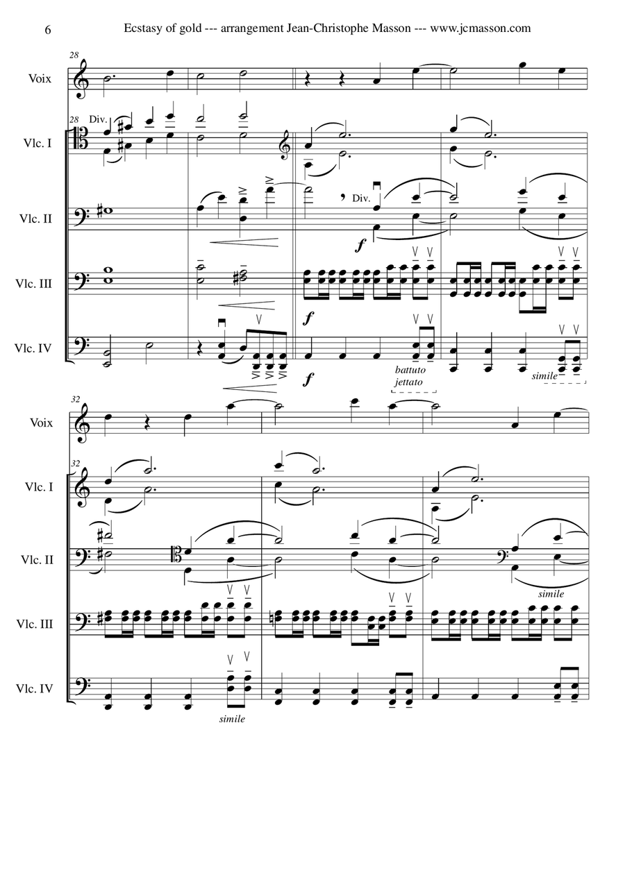 Ecstasy Of Gold Ecstasy Of Gold String Orchestra scores gallery preview page 6