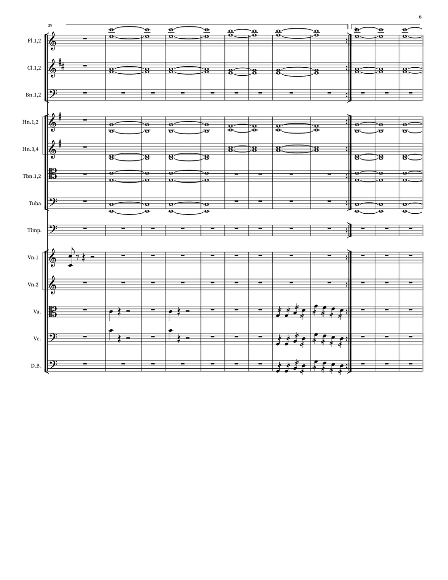 Serenade For Symphony In C Major Small Ensemble scores gallery preview page 6