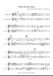 Thine Be The Glory for Clarinet and Guitar Duet