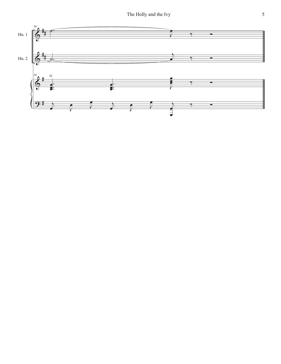 The Holly and the Ivy (Huapango Style) (French Horn Duet) Brass Duet scores gallery preview page 5