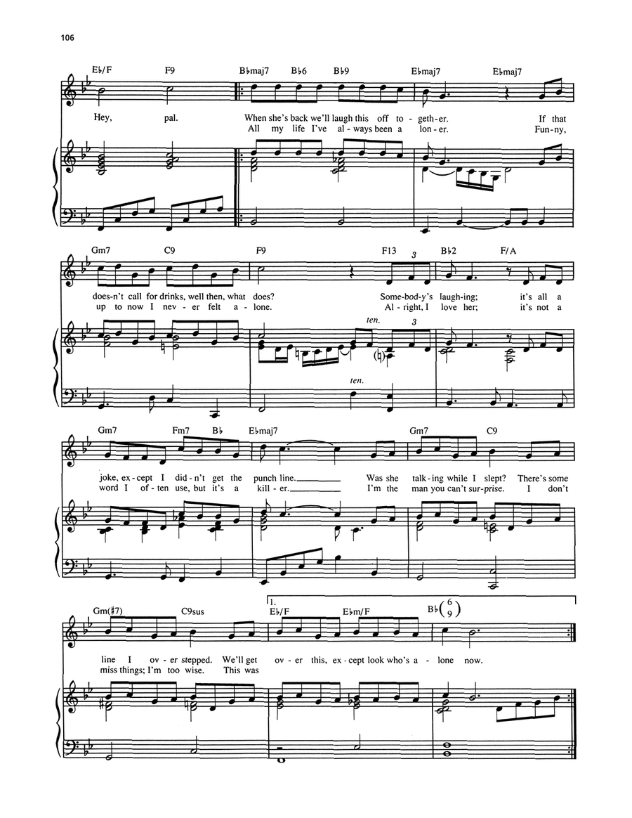 Look Who's Alone Now (from Nick And Nora) Voice scores gallery preview page 2