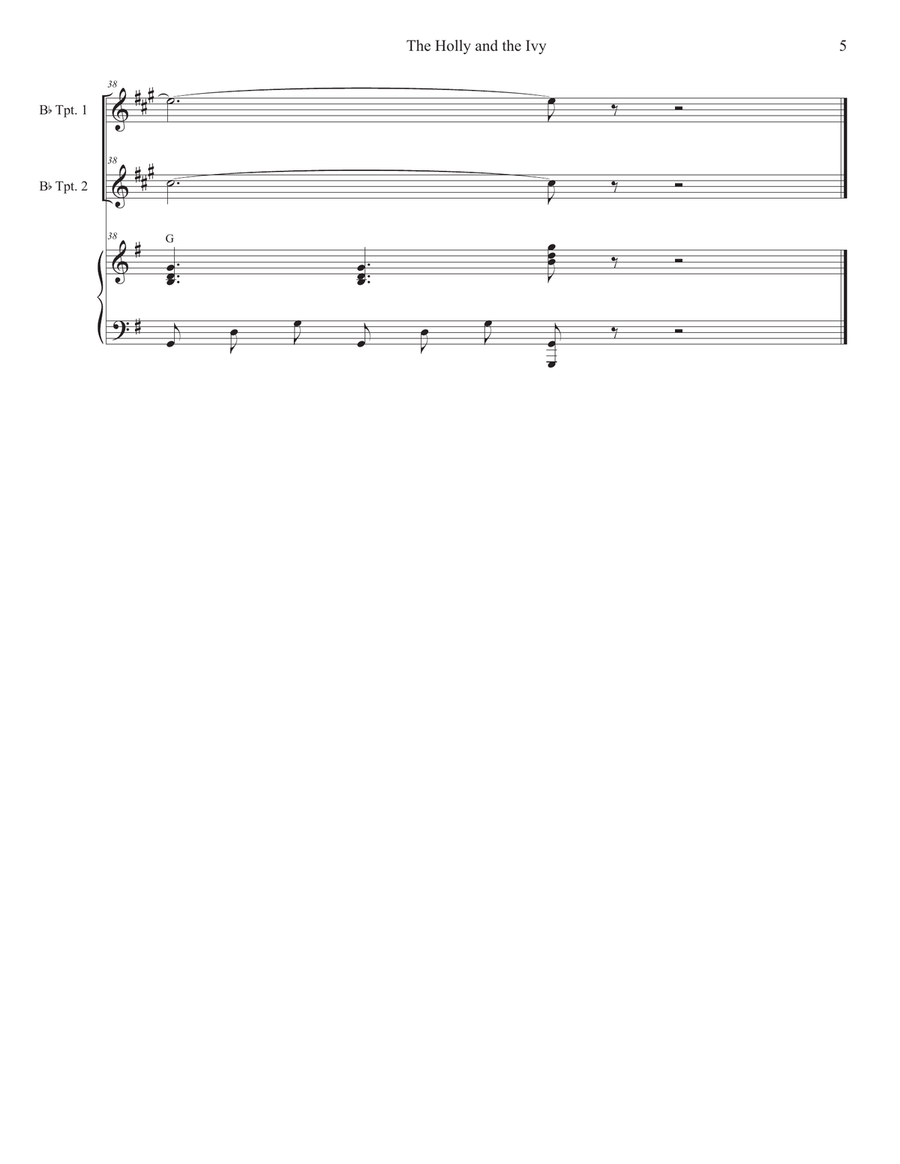 The Holly and the Ivy (Huapango Style) (Duet for Bb-Trumpet) Trumpet Duet scores gallery preview page 5