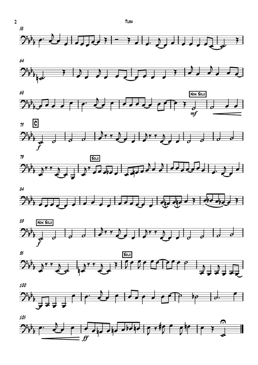 Chicago (That Toddlin' Town) Brass Quintet scores gallery preview page 2