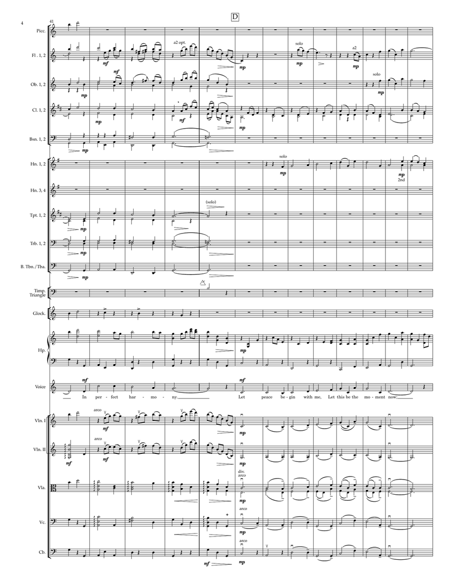 Let There Be Peace On Earth Full Orchestra scores gallery preview page 4