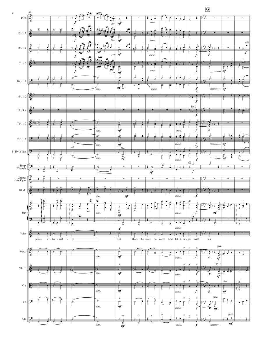 Let There Be Peace On Earth Full Orchestra scores gallery preview page 6