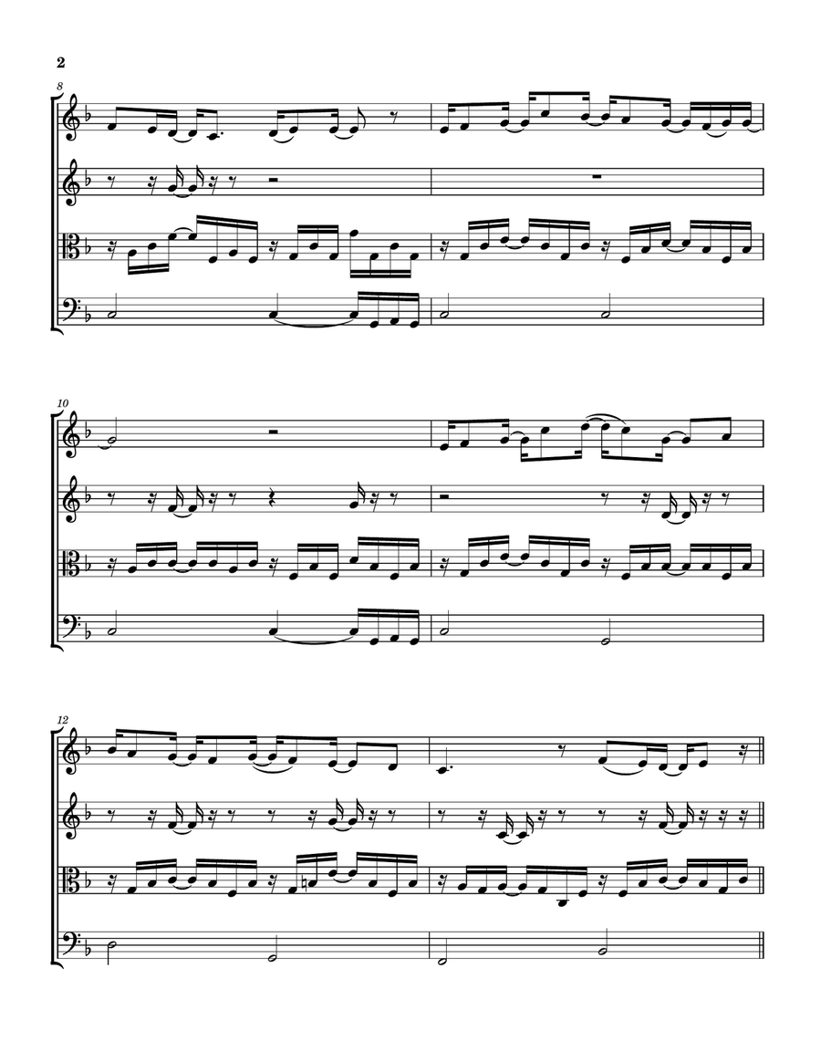 Shadow's Lullaby Shadow's Lullaby String Quartet scores gallery preview page 3
