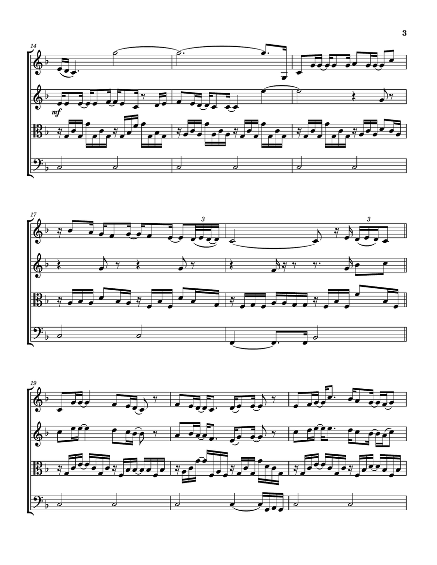 Shadow's Lullaby Shadow's Lullaby String Quartet scores gallery preview page 4