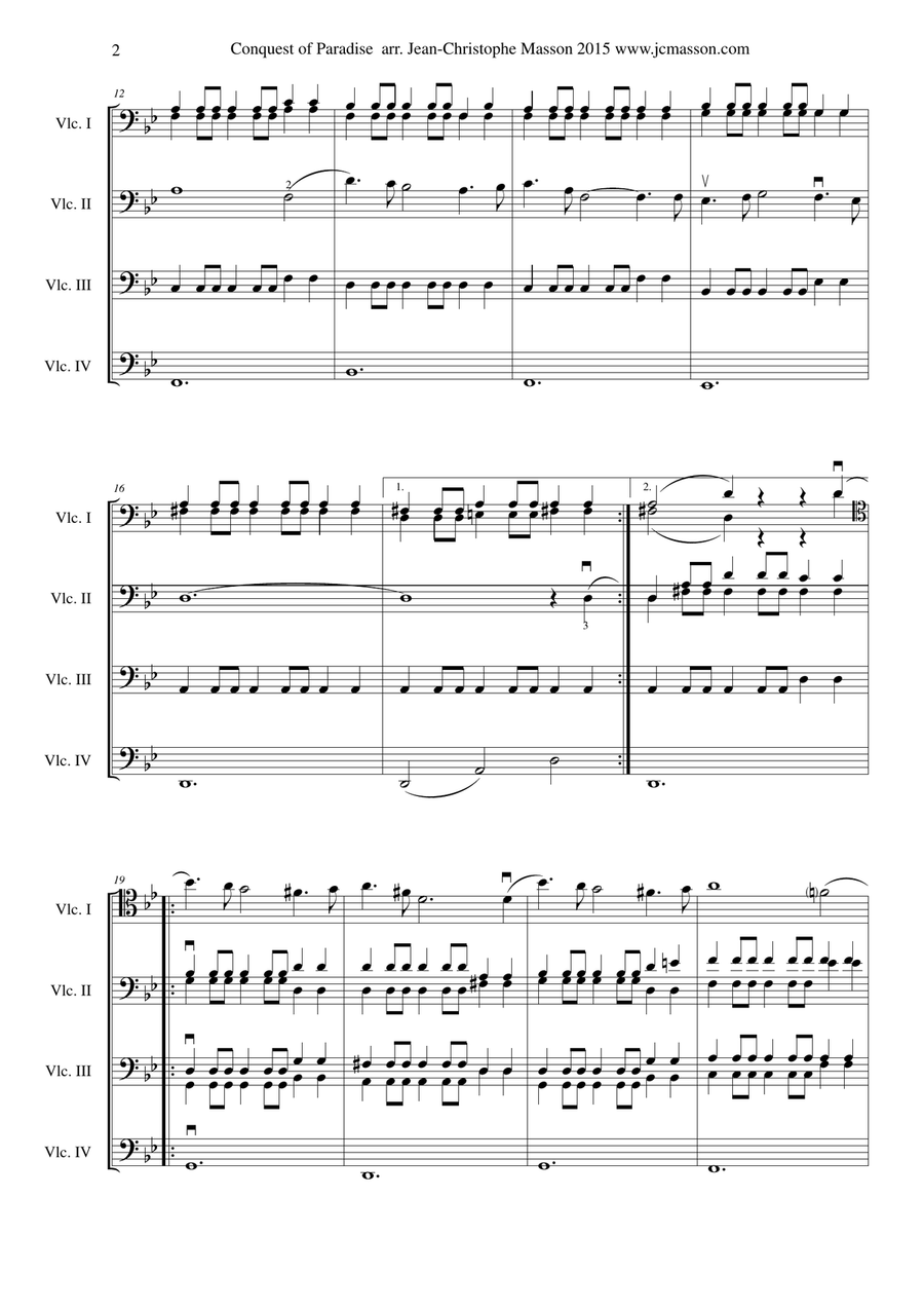 Conquest Of Paradise Conquest Of Paradise String Orchestra scores gallery preview page 3