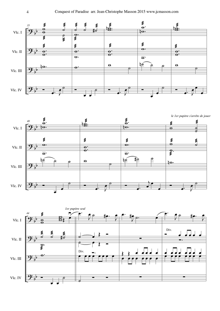Conquest Of Paradise Conquest Of Paradise String Orchestra scores gallery preview page 5