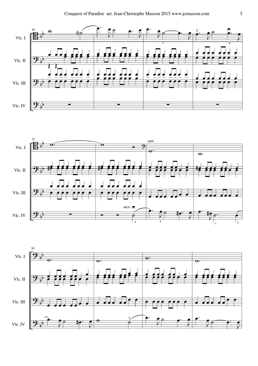 Conquest Of Paradise Conquest Of Paradise String Orchestra scores gallery preview page 6
