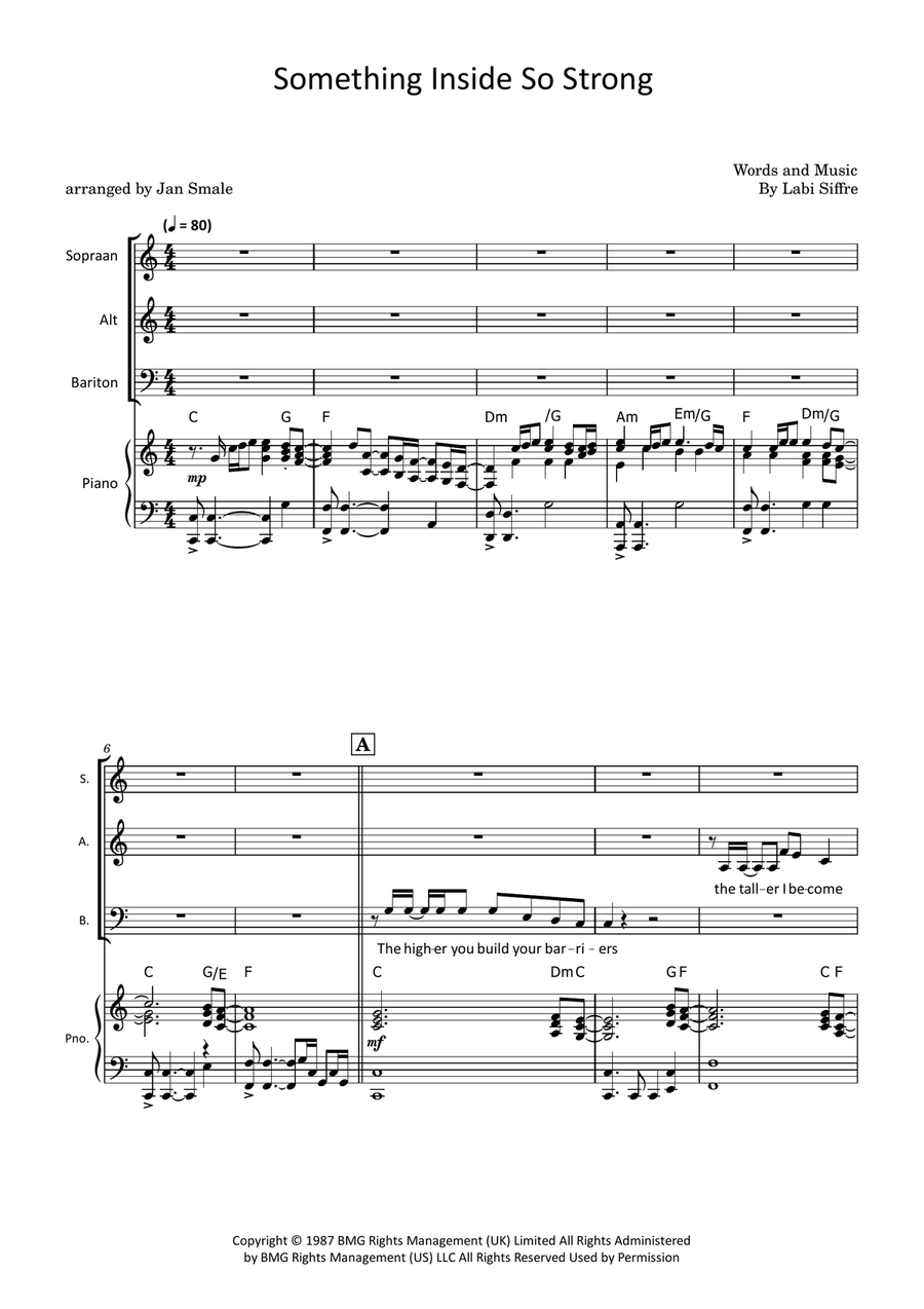 (Something Inside) So Strong 3-Part scores gallery preview page 2
